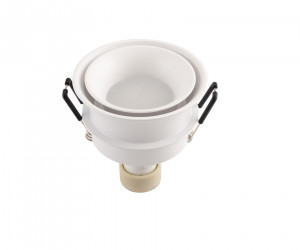 DK2403-WH Встраиваемый светильник влагозащ., IP 44, 15 Вт, GU10, белый, алюминий