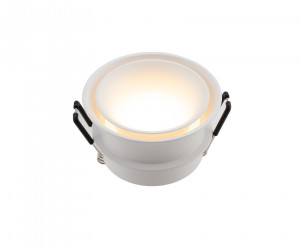 DK2403-WH Встраиваемый светильник влагозащ., IP 44, 15 Вт, GU10, белый, алюминий