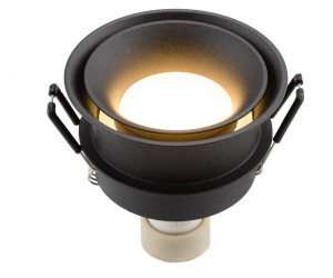 DK2403-BK Встраиваемый светильник влагозащ., IP 44, 10 Вт, GU10, черный, алюминий