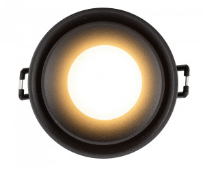 DK2403-BK Встраиваемый светильник влагозащ., IP 44, 10 Вт, GU10, черный, алюминий