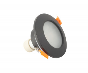 DK3016-BK Встраиваемый светильник влагозащ., IP 65, 50 Вт, GU10, черный, алюминий