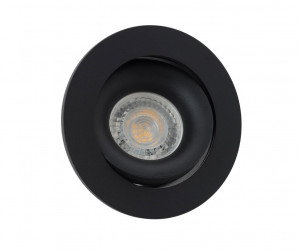 DK2018-BK Встраиваемый светильник, IP 20, 50 Вт, GU10, черный, алюминий