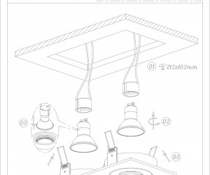 DK2020-WH Встраиваемый светильник, IP 20, 50 Вт, GU10, белый, алюминий