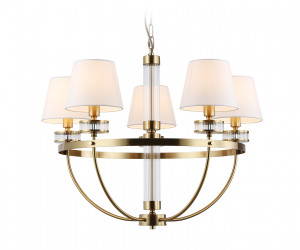 LH71251/5 BS/WH латунь/белый E14/5 max 40W D700*990