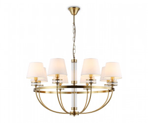 LH71253/8 BS/WH латунь/белый E14/8 max 40W D870*990