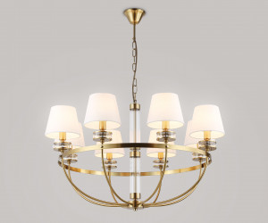 LH71253/8 BS/WH латунь/белый E14/8 max 40W D870*990