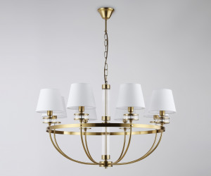 LH71253/8 BS/WH латунь/белый E14/8 max 40W D870*990