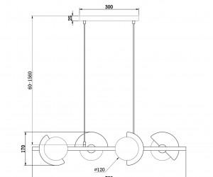 Подвесной светильник Freya FR5391PL-04CFL