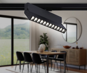 GL6819 BK черный LED 12W 4200K 24° 230*22*87