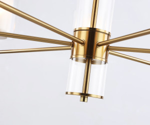 LH56013/7 BS/FR латунь/белый матовый E14*7 max 40W D790*1260