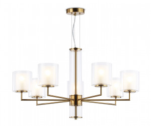 LH56013/7 BS/FR латунь/белый матовый E14*7 max 40W D790*1260