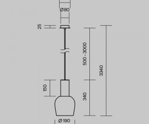 Подвесной светильник Maytoni MOD414PL-L7G3K