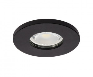 DK2036-BK Встраиваемый светильник влагозащ., IP 44, до 15 Вт, GU10, LED, черный, алюминий