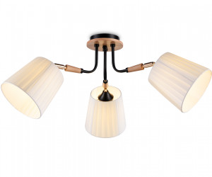 TR4731/3 BK/LWD черный/светлое дерево E27/3 max 40W D610*270