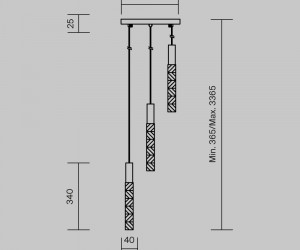 Подвесной светильник Maytoni MOD328PL-L9CH3K