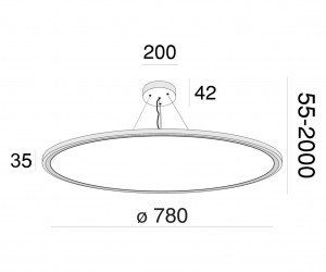 Подвесной светильник Maytoni MOD057PL-L78W4K