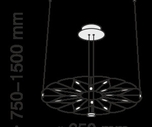 Подвесной светильник Maytoni MOD037PL-L16B