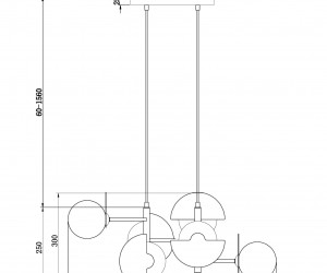 Подвесной светильник Freya FR5391PL-06BS