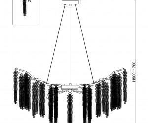 Подвесной светильник Freya FR1010PL-10G