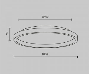 Потолочный светильник Maytoni MOD311CL-L40B3K