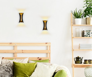 FW193 BK/GD/S черный/золото/песок LED 4200K 10W 100*200*85