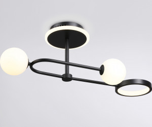 FL66223/3 BK черный 29W 3000K-6400K+G9/2 630*230*240 (ПДУ ИК)