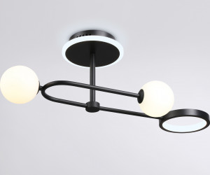 FL66223/3 BK черный 29W 3000K-6400K+G9/2 630*230*240 (ПДУ ИК)