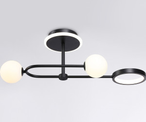 FL66223/3 BK черный 29W 3000K-6400K+G9/2 630*230*240 (ПДУ ИК)