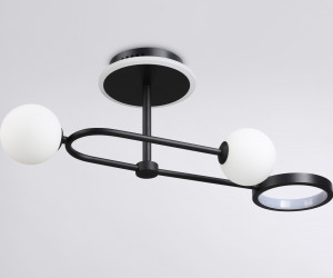 FL66223/3 BK черный 29W 3000K-6400K+G9/2 630*230*240 (ПДУ ИК)