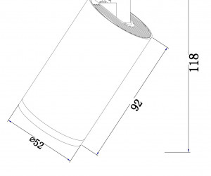 Потолочный светильник Technical C058CL-01W