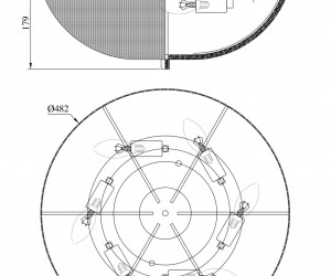 Потолочный светильник Maytoni C046CL-06N