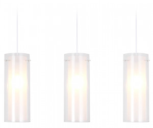 TR3675/3 CH/CL/FR хром/прозрачный/белый матовый E14/3 max 40W 640*110*900