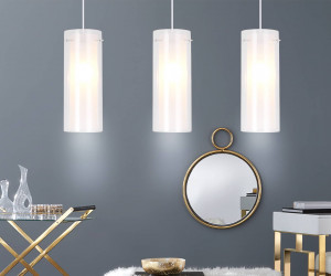 TR3675/3 CH/CL/FR хром/прозрачный/белый матовый E14/3 max 40W 640*110*900