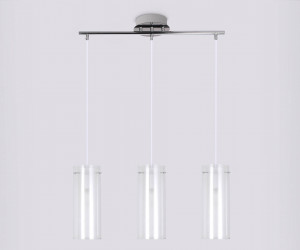 TR3675/3 CH/CL/FR хром/прозрачный/белый матовый E14/3 max 40W 640*110*900