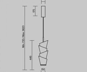 Подвесной светильник Maytoni MOD374PL-L28W3K