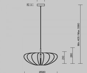 Подвесной светильник Maytoni MOD398PL-01GR1