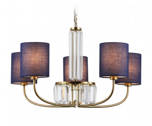 LH71271/5 BS/DB латунь/темно синий E14/5 max 40W D650*840