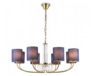 LH71273/8 BS/DB латунь/темно синий E14/8 max 40W D820*840