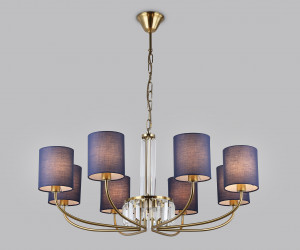 LH71273/8 BS/DB латунь/темно синий E14/8 max 40W D820*840