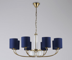 LH71273/8 BS/DB латунь/темно синий E14/8 max 40W D820*840