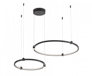 FL5525/2+6 BK черный 45W 3000K/4200K/6400K D600/400*1300 (без ПДУ)