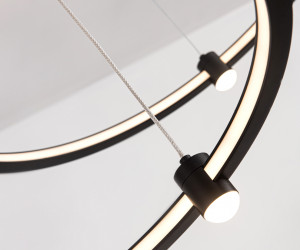 FL5525/2+6 BK черный 45W 3000K/4200K/6400K D600/400*1300 (без ПДУ)