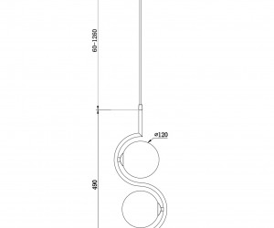 Подвесной светильник Freya FR5124PL-02BS