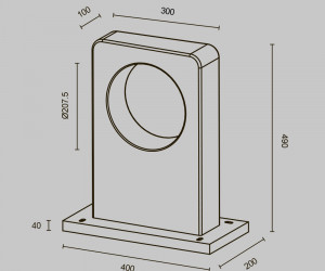 Ландшафтный светильник Outdoor O469FL-L7CM3K