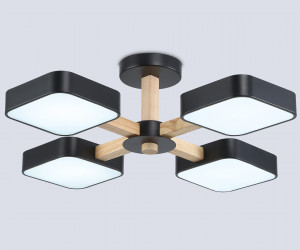 FL4880/4 BK/WD черный/дерево 72W 3000-6000K D610*160 (без ПДУ)