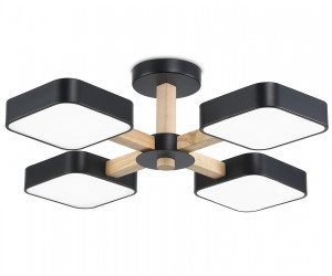 FL4880/4 BK/WD черный/дерево 72W 3000-6000K D610*160 (без ПДУ)