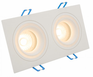 DK2062-WH Встраиваемый светильник, IP 20, до 15 Вт, GU10, LED, белый, алюминий