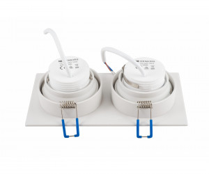 DK2062-WH Встраиваемый светильник, IP 20, до 15 Вт, GU10, LED, белый, алюминий