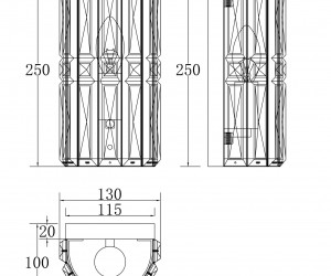 Настенный светильник (бра) Maytoni MOD094WL-01G