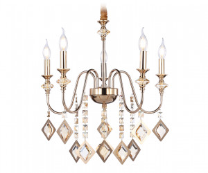 TR4955/5 FGD/TI золото/янтарь E14*5 max 40W D560*595